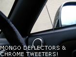MONGO DEFLECTORS &
CHROME TWEETERS!
